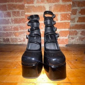 Jeffrey Campbell Xandra Strappy Chunky Heels